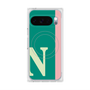 プレミアムスクエアケース with Pixelsnap［ オリジナル - initial color line - N green ］