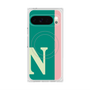 プレミアムスクエアケース with Pixelsnap［ オリジナル - initial color line - N green ］