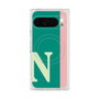 プレミアムスクエアケース with Pixelsnap［ オリジナル - initial color line - N green ］