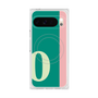 プレミアムスクエアケース with Pixelsnap［ オリジナル - initial color line - O green ］