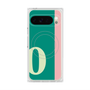 プレミアムスクエアケース with Pixelsnap［ オリジナル - initial color line - O green ］