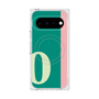 プレミアムスクエアケース with Pixelsnap［ オリジナル - initial color line - O green ］