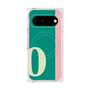 プレミアムスクエアケース with Pixelsnap［ オリジナル - initial color line - O green ］