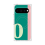 プレミアムスクエアケース with Pixelsnap［ オリジナル - initial color line - O green ］