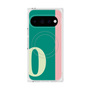 プレミアムスクエアケース with Pixelsnap［ オリジナル - initial color line - O green ］