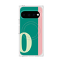 プレミアムスクエアケース with Pixelsnap［ オリジナル - initial color line - O green ］