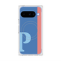 プレミアムスクエアケース with Pixelsnap［ オリジナル - initial color line - P blue ］