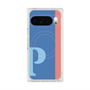 プレミアムスクエアケース with Pixelsnap［ オリジナル - initial color line - P blue ］