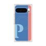 プレミアムスクエアケース with Pixelsnap［ オリジナル - initial color line - P blue ］