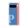 プレミアムスクエアケース with Pixelsnap［ オリジナル - initial color line - P blue ］