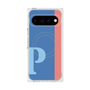 プレミアムスクエアケース with Pixelsnap［ オリジナル - initial color line - P blue ］