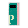プレミアムスクエアケース with Pixelsnap［ オリジナル - initial color line - P green ］