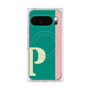 プレミアムスクエアケース with Pixelsnap［ オリジナル - initial color line - P green ］