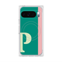 プレミアムスクエアケース with Pixelsnap［ オリジナル - initial color line - P green ］