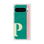 プレミアムスクエアケース with Pixelsnap［ オリジナル - initial color line - P green ］