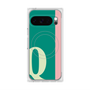 プレミアムスクエアケース with Pixelsnap［ オリジナル - initial color line - Q green ］