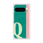 プレミアムスクエアケース with Pixelsnap［ オリジナル - initial color line - Q green ］