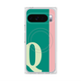 プレミアムスクエアケース with Pixelsnap［ オリジナル - initial color line - Q green ］