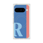 プレミアムスクエアケース with Pixelsnap［ オリジナル - initial color line - R blue ］
