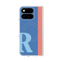 プレミアムスクエアケース with Pixelsnap［ オリジナル - initial color line - R blue ］