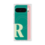 プレミアムスクエアケース with Pixelsnap［ オリジナル - initial color line - R green ］
