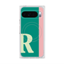 プレミアムスクエアケース with Pixelsnap［ オリジナル - initial color line - R green ］