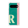 プレミアムスクエアケース with Pixelsnap［ オリジナル - initial color line - R green ］