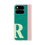 プレミアムスクエアケース with Pixelsnap［ オリジナル - initial color line - R green ］