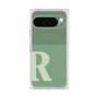 プレミアムスクエアケース with Pixelsnap［ オリジナル - initial two tone - R green ］