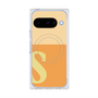 プレミアムスクエアケース with Pixelsnap［ オリジナル - initial two tone - S orange ］