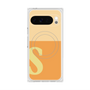 プレミアムスクエアケース with Pixelsnap［ オリジナル - initial two tone - S orange ］