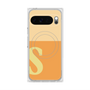 プレミアムスクエアケース with Pixelsnap［ オリジナル - initial two tone - S orange ］