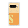 プレミアムスクエアケース with Pixelsnap［ オリジナル - initial two tone - S orange ］