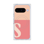 プレミアムスクエアケース with Pixelsnap［ オリジナル - initial two tone - S pink ］