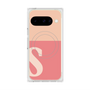プレミアムスクエアケース with Pixelsnap［ オリジナル - initial two tone - S pink ］