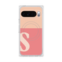 プレミアムスクエアケース with Pixelsnap［ オリジナル - initial two tone - S pink ］