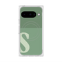 プレミアムスクエアケース with Pixelsnap［ オリジナル - initial two tone - S green ］
