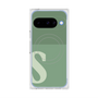 プレミアムスクエアケース with Pixelsnap［ オリジナル - initial two tone - S green ］