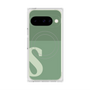 プレミアムスクエアケース with Pixelsnap［ オリジナル - initial two tone - S green ］