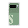 プレミアムスクエアケース with Pixelsnap［ オリジナル - initial two tone - S green ］