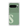 プレミアムスクエアケース with Pixelsnap［ オリジナル - initial two tone - S green ］