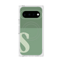 プレミアムスクエアケース with Pixelsnap［ オリジナル - initial two tone - S green ］