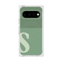 プレミアムスクエアケース with Pixelsnap［ オリジナル - initial two tone - S green ］