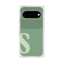 プレミアムスクエアケース with Pixelsnap［ オリジナル - initial two tone - S green ］