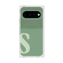 プレミアムスクエアケース with Pixelsnap［ オリジナル - initial two tone - S green ］