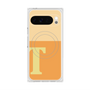 プレミアムスクエアケース with Pixelsnap［ オリジナル - initial two tone - T orange ］