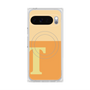 プレミアムスクエアケース with Pixelsnap［ オリジナル - initial two tone - T orange ］