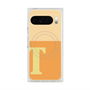プレミアムスクエアケース with Pixelsnap［ オリジナル - initial two tone - T orange ］