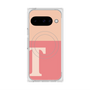 プレミアムスクエアケース with Pixelsnap［ オリジナル - initial two tone - T pink ］