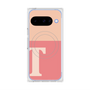プレミアムスクエアケース with Pixelsnap［ オリジナル - initial two tone - T pink ］